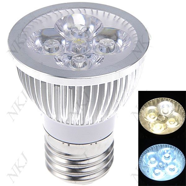 Lampada LED 220V E27 4W 320-360LM 4-LED Spot Light